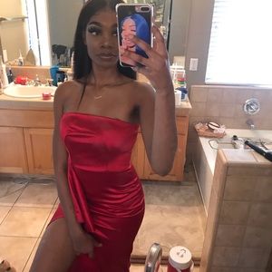 Red prom dress